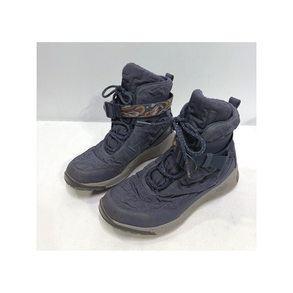 Chaco Womens Borealis Quilt Waterproof Winter Boots Navy Blue JCH107468 Size 9